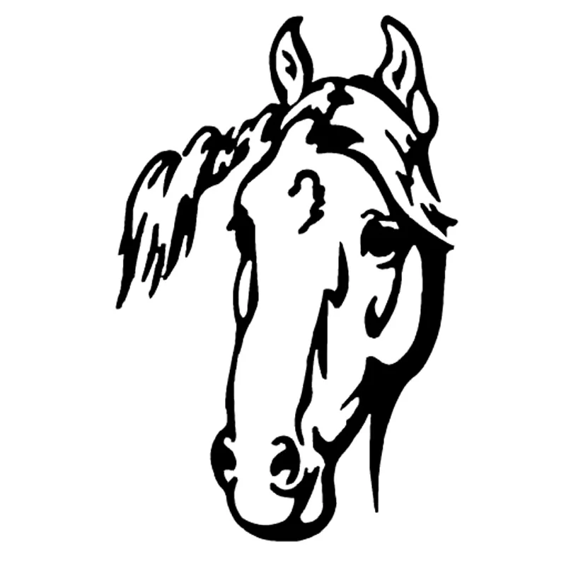 Vinil decorativo desenho de cabeça de cavalo - TenStickers