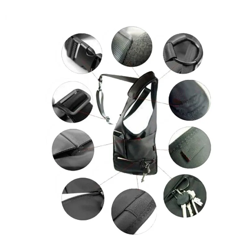 سفر مضاد للسرقة المخفية تحت الإبط الكتف حقيبة التخزين الهاتف الحافظة النايلون الأسود مفتش الرياضية المنظم حقيبة