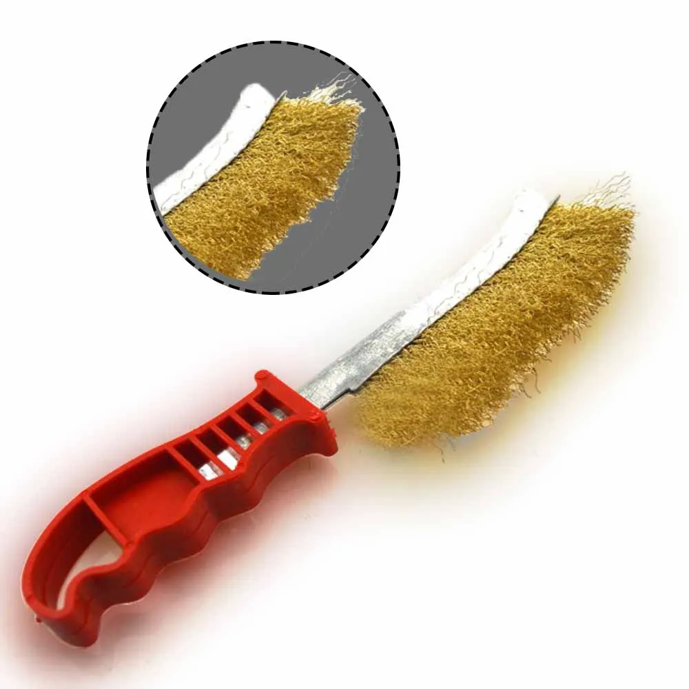 3PCS 25cm Heavy Duty Multi Purpose Hand Wire Brush Rust Paint Metal
