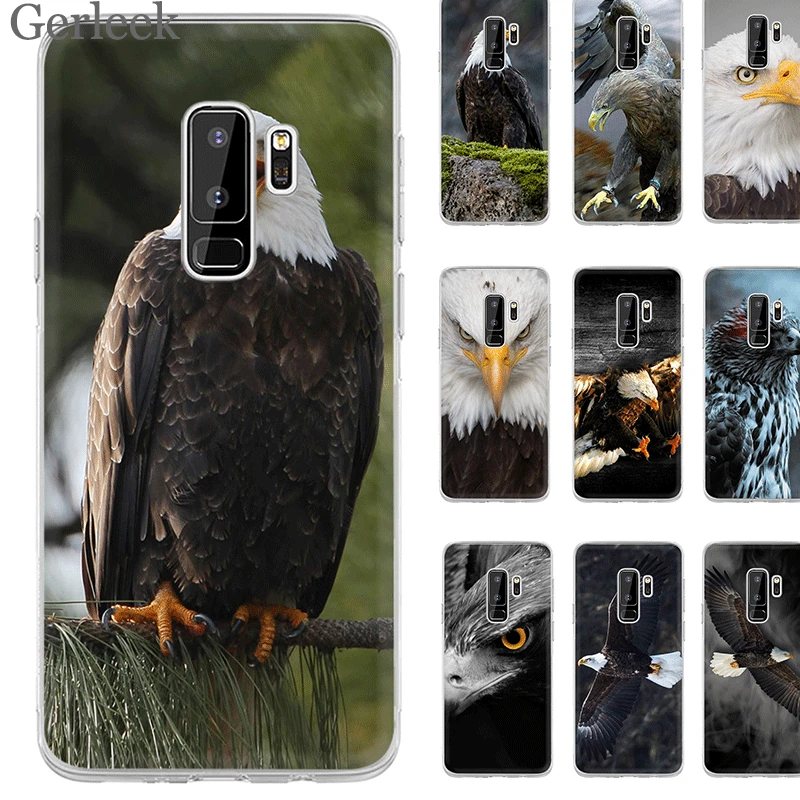 Чехол для телефона Desxz Bird Eagle Жесткий Samsung A7 A9 A5 A3 A10 A30 A40 A50 A70 A8 A6 Plus | Мобильные