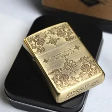 Marke Zorro echtes Kerosin leichter Zigarettenanzünder Rauchen Zigarre Öl Feuerzeuge mit Geschenk Box-Z8617