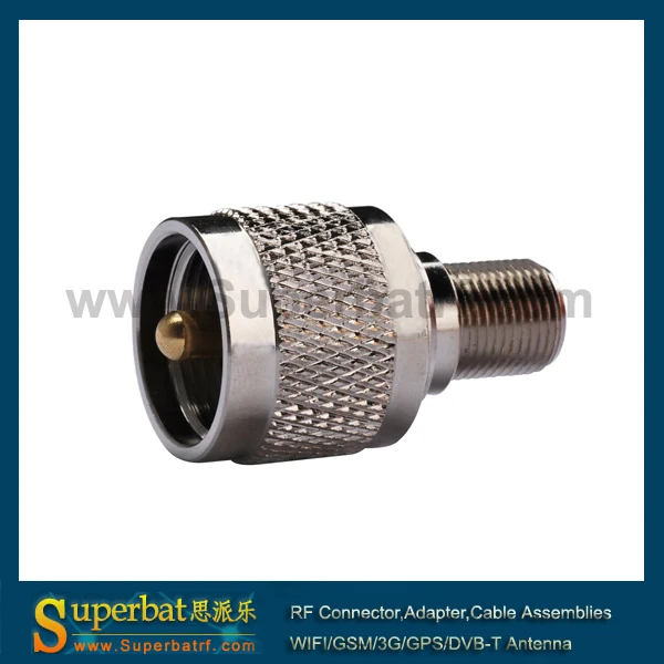 

Superbat 2X F-UHF Adapter F-Type female Jack to UHF PL-259 Male Plug flange/panel F router