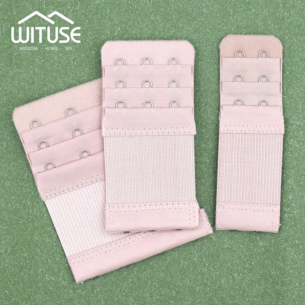 

3Pcs Bra Extender Extension Elastic 2 3 4 Hooks Clip On Strap Soft Elasticity Bra Band Belts Extender Underwear Bra Accessories