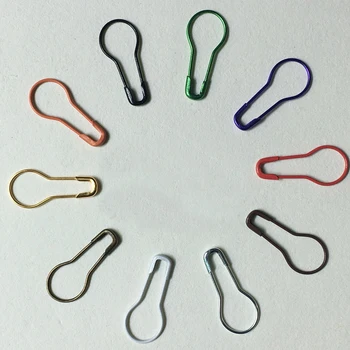 

2packs Alloy Coilless Pear Bulb Gourd Calabash Shape Knitting Stitch Marker Hangtag Safety Pins & Needles