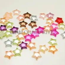 1500 шт. перламутровые pearlly 10 мм Акриловые Блестящие Бусина Акриловая Разноцветные звезды Форма Перл кабошон