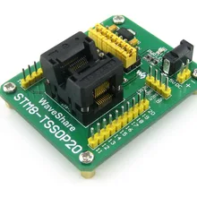 STM8-TSSOP20 STM8 STM8S программирования адаптер IC Тесты гнездо для TSSOP20 посылка 0,65 мм Шаг с плавать Порты и разъёмы