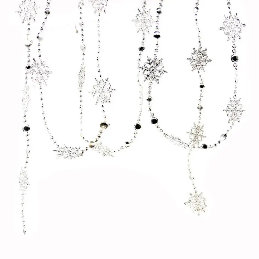 

Christmas Pendant Classic Multicolor Snowflake Chain Ornaments Christmas Holiday Party Home Decor 2O96