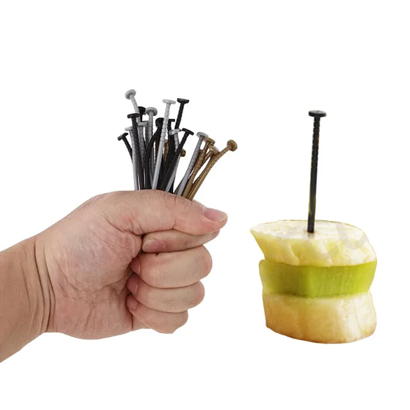 Nails-Fruit-Fork-set-food-grade-PP-Reusable-18-piece-snack-dessert-Party-fork-set-random (1)
