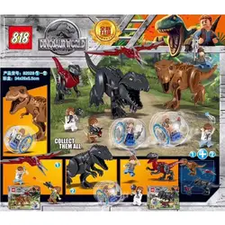 Строительные блоки Jurassicc мира 3 тираннозавр triceratop динозавров T-rex Dilophosaurus куклы кирпичи игрушки подарки для детей 82028