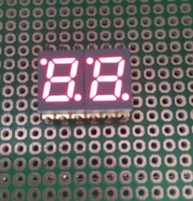 Светодиодная трубка Nixie tube 2 бита 10 шт. 0 28 дюйма красный 7 сегментов металлический