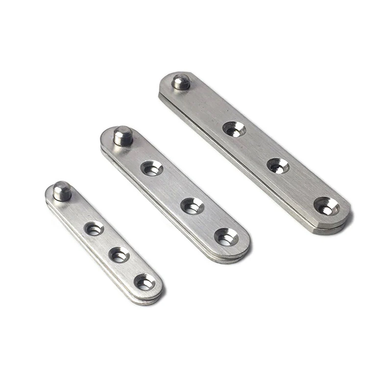 2Sets Stainless Steel Doors Hinges Under 360 Degree Rotating Shaft Rotation Hinge Positioning Concealed Cabinet Hinge