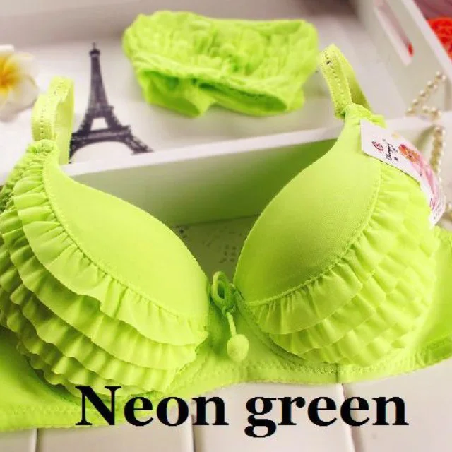 lime green push up bra