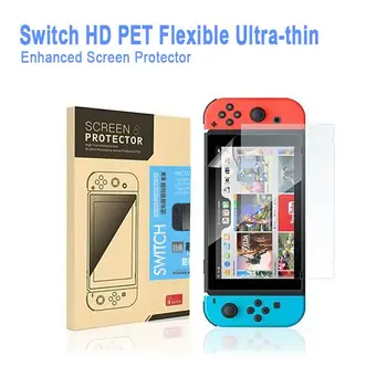 

NS accessories Screen Protector [2 Packs] ( HD or Matte for Option ) PET Flexible Ultra-thin Protector for Nintend Switch