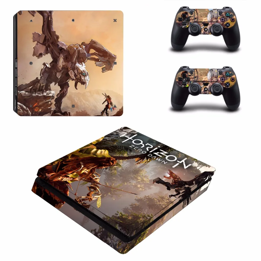 Игра Horizon Zero Dawn PS4 тонкая кожа Наклейка для sony playstation 4 консоли и 2 контроллеров PS4 Slim Skins Наклейка виниловая