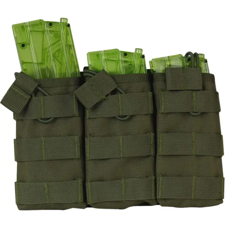 Тактический MOLLE тройной открывающийся чехол для журналов FAST AR M4 FAMAS Mag Pouch военный Пейнтбольный инвентарь