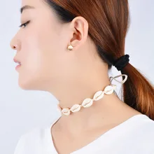 Колье Femme модные ювелирные изделия Collana Conchiglie ожерелье с раковинами воротник De Conchas заявление колье ожерелье для женщин