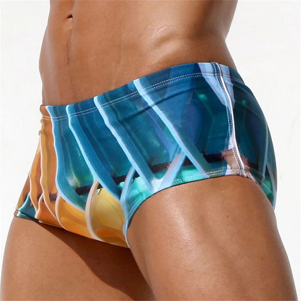 Мужские сексуальные летние пляжные короткие плавки, плавки для серфинга, пляжные боксеры, шорты для серфинга, пляжная одежда 2,0
