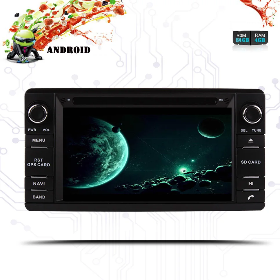 Оперативная память 4 Гб 64 ГБ 1024*600 Восьмиядерный Android 9 0 автомобильный DVD GPS для