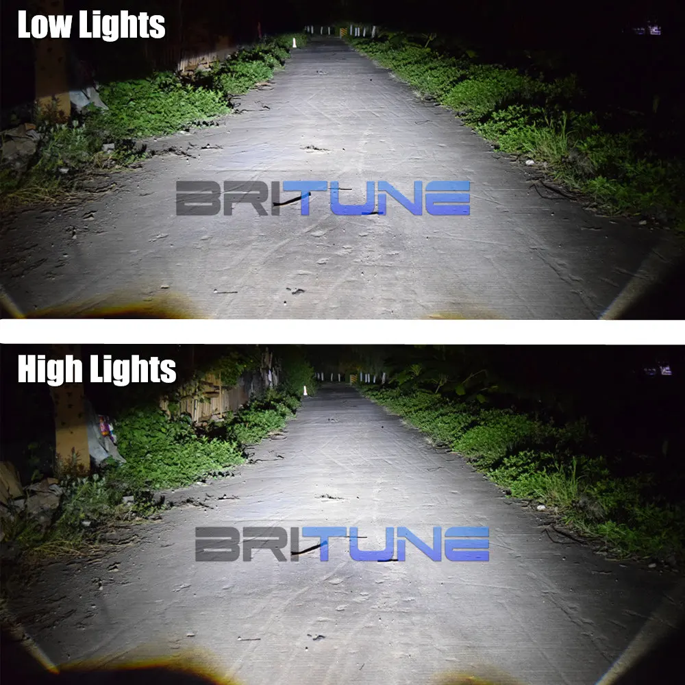 Автомобильные линзы Britune Bi LED H4 H7 H1 9005 9006 светодиодный проектор настройка фар 3 0