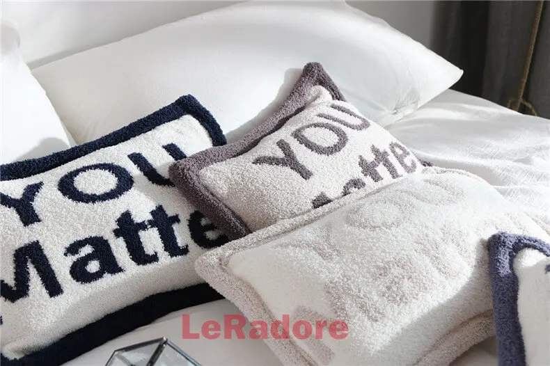LeRadore мягкие чехлы для подушек вы материя любителей печати Поддержи тематические отели для вечеринки для дома и бара подарок плюшевые