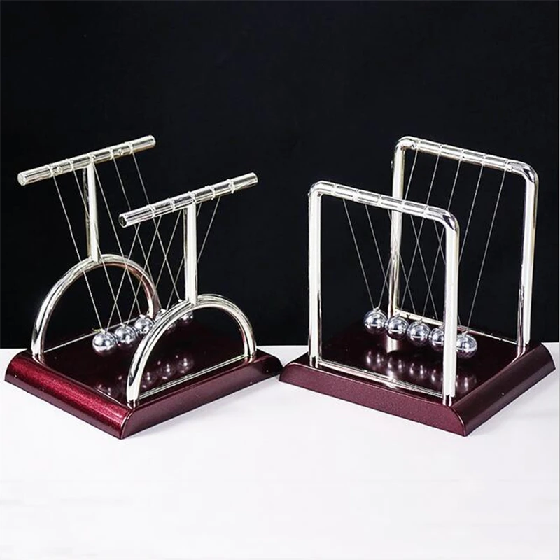

2019 Newtons Cradle Fun Steel Balance Balls Physics Science Pendulum Desk DIY Decoration Accessory Best Gift Office Decor