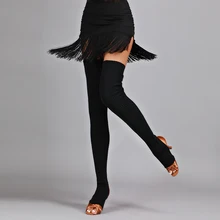 ZYM Танцевальный Стиль чулки для танцев латинский танец тренировочные аксессуары 75 см# CWT