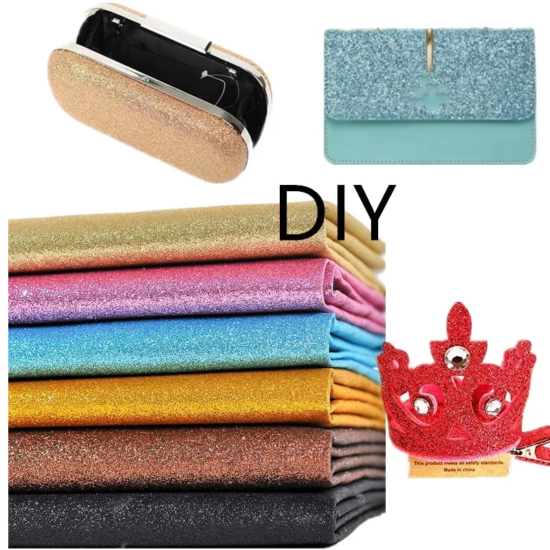 

Glitter Fabric Synthetic Leather Sequins Patchwork Bag Shoes Handmade Diy Decoration Crafts