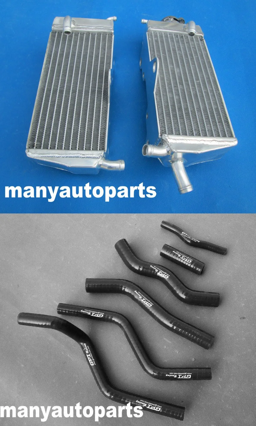 Алюминиевый радиатор + белый/черный шланг для HONDA CR125R CR125 1990-1997 91 92 93 94 95 96 97 |