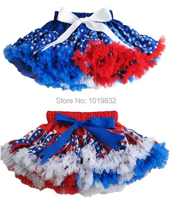 Children Girl 4th Of July Pettiskirt,American Patriotic Day Tutu Skirt