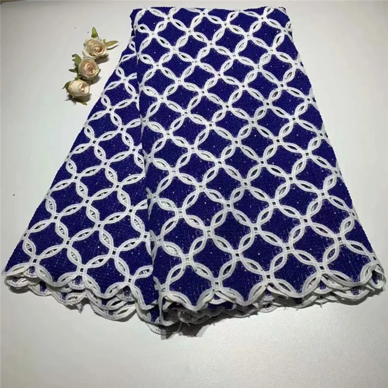 

2018 African Swiss Voile Lace Fabric embroidery lace trim high quality african Dry cotton lace fabric for wedding ZQ022615