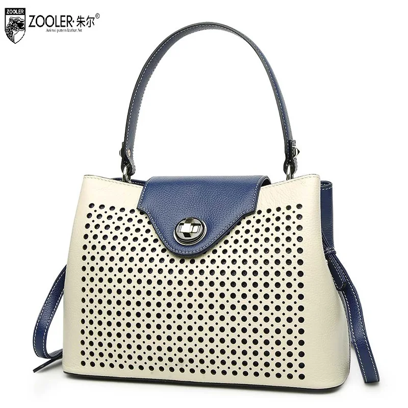 2017 bags handbags women famous brands genuine leather bags ladies classic Bags ZOOLER woman tote shoulder bags hollow out#1631