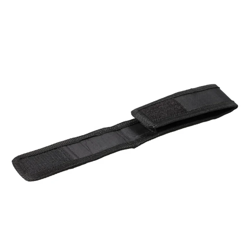 

Nylon Flashlight Holster Belt Magic Tape LED Electric Torch Holder Case Pouch SKD88