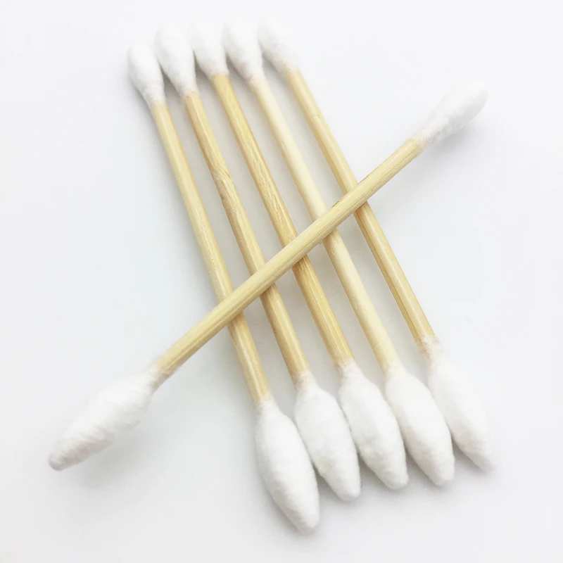 100Pcs/ Pack Double Head Cotton Swab Women Make up Cotton Buds Tip For Medical Wood Sticks Nose Ears Cleaning Health Care Tools