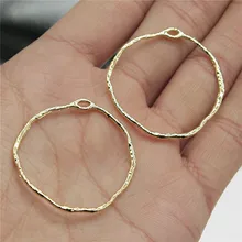 WYSIWYG 10 шт. Подвески геометрические 34x35 мм Высокое качество KC Золотые Подвески для изготовления сережек DIY ювелирные аксессуары