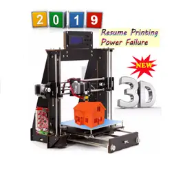 2019 обновлен полный 3D принтера Reprap Prusa i3 DIY MK8 ЖК-дисплей не включения резюме печати принтера 3d Друкер принтера