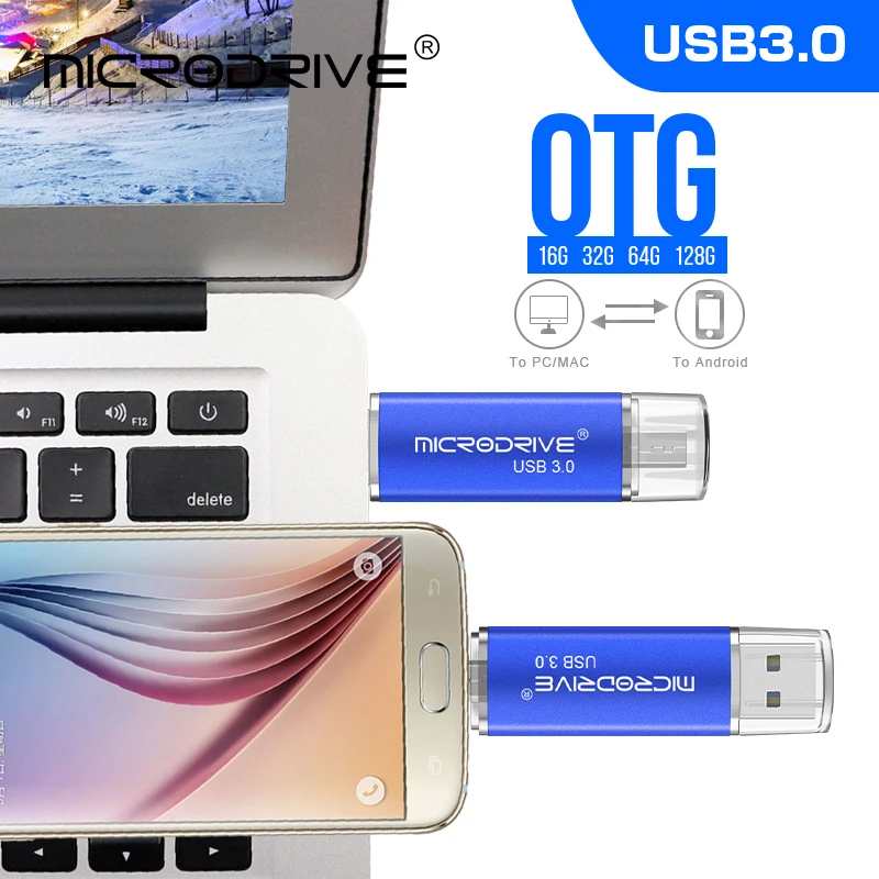 Полная емкость Usb 3,0 OTG USB флеш-накопитель для смартфонов/планшетов/ПК 16 ГБ 32 ГБ 64 Гб 128 ГБ флеш-накопитель высокоскоростной флеш-накопитель