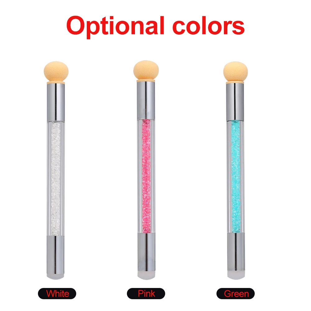 

Nail Art Gradient Brush Gel Nail Pen Sponge Silicone Stamper HeadsPainting Dotting Double Tips Manicure DIY