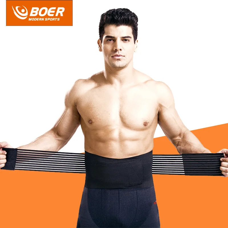 Nylon Power Weight Lifting Waist Belt Gym Fitness Back Support Training Band For Women&Men
