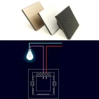 

Wireless Remote Control Lamp Self-powered Wall Touch Light Smart Switch Kit Single Fire Line Smart Wall Switch