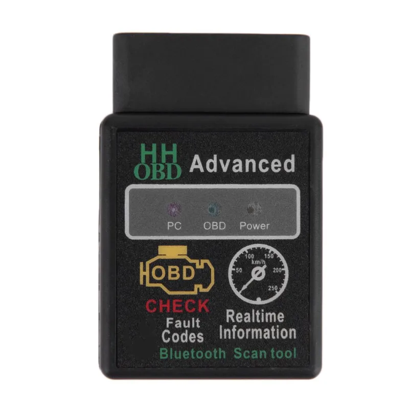 Мини ELM327 V2.1 Bluetooth HH OBD Расширенный OBDII ELM Авто диагностический сканер Код читателя сканирования Лидер продаж автомобиля стиль