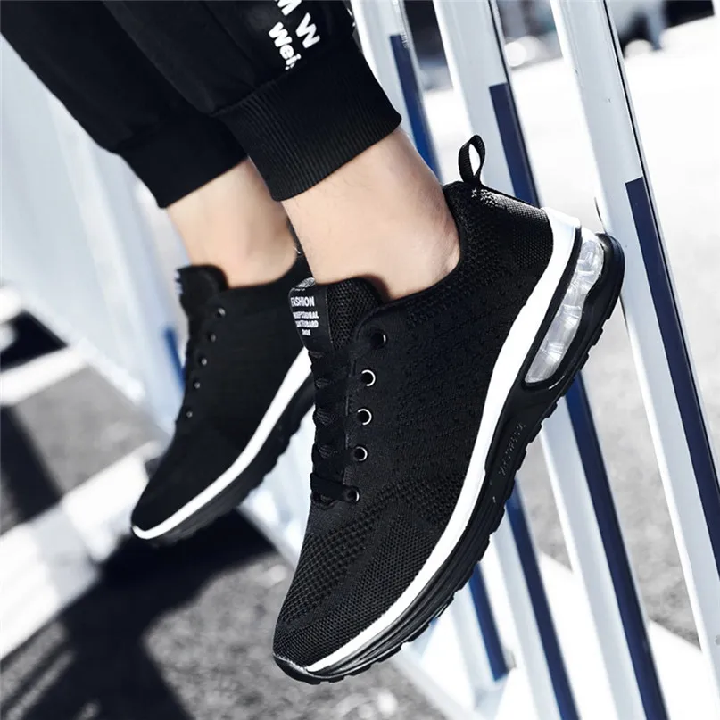 Man Women Sneakers Couple Models Running Shoes Flying Woven Mesh Shoes Lace-Up Casual Shoes Sports Shoes #2n06 (11)