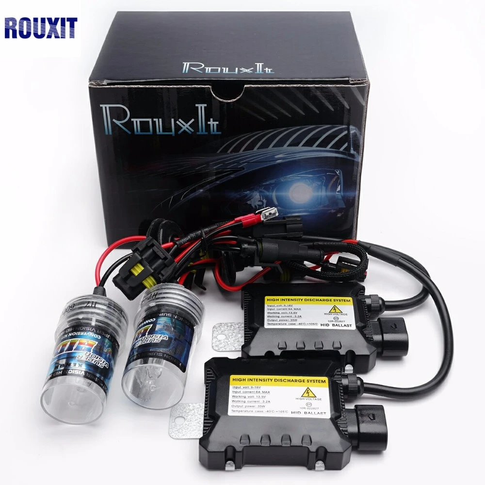 35W HID Conversion Kit H1 H3 H7 H11 9006 5000K 6000k Xenon Light & Slim Ballasts 35W HID Conversion Kit H1 H3 H7 H11 9006 5000K 6000k Xenon Light & Slim Ballasts