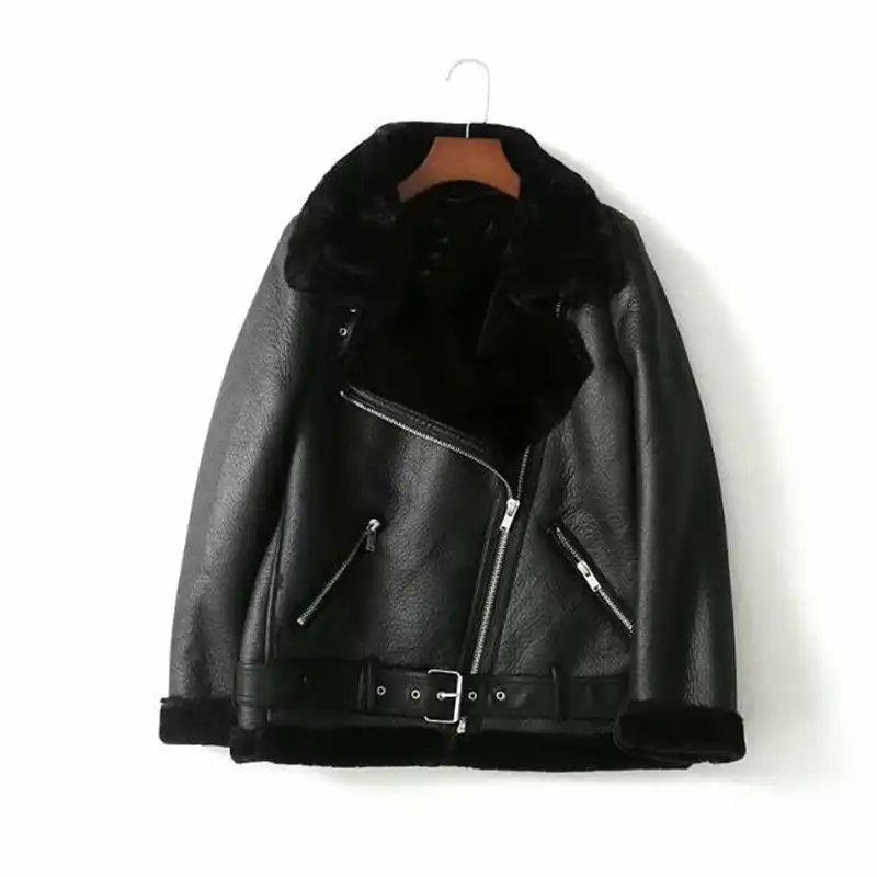 aliexpress jaqueta de couro feminina