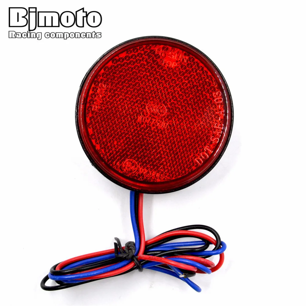 

Car ATV LED ReflectorsTruck Side Warning Lights Round Motorcycle LED Reflector Tail Brake Turn Signal Light Lamp Rectangle