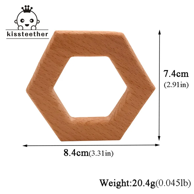 Деревянный Прорезыватель кольца натуральные зубцы из древесины игрушки для младенцев, деревянный Прорезыватель животных для малышей, Детские успокаивающие игрушки для облегчения боли
