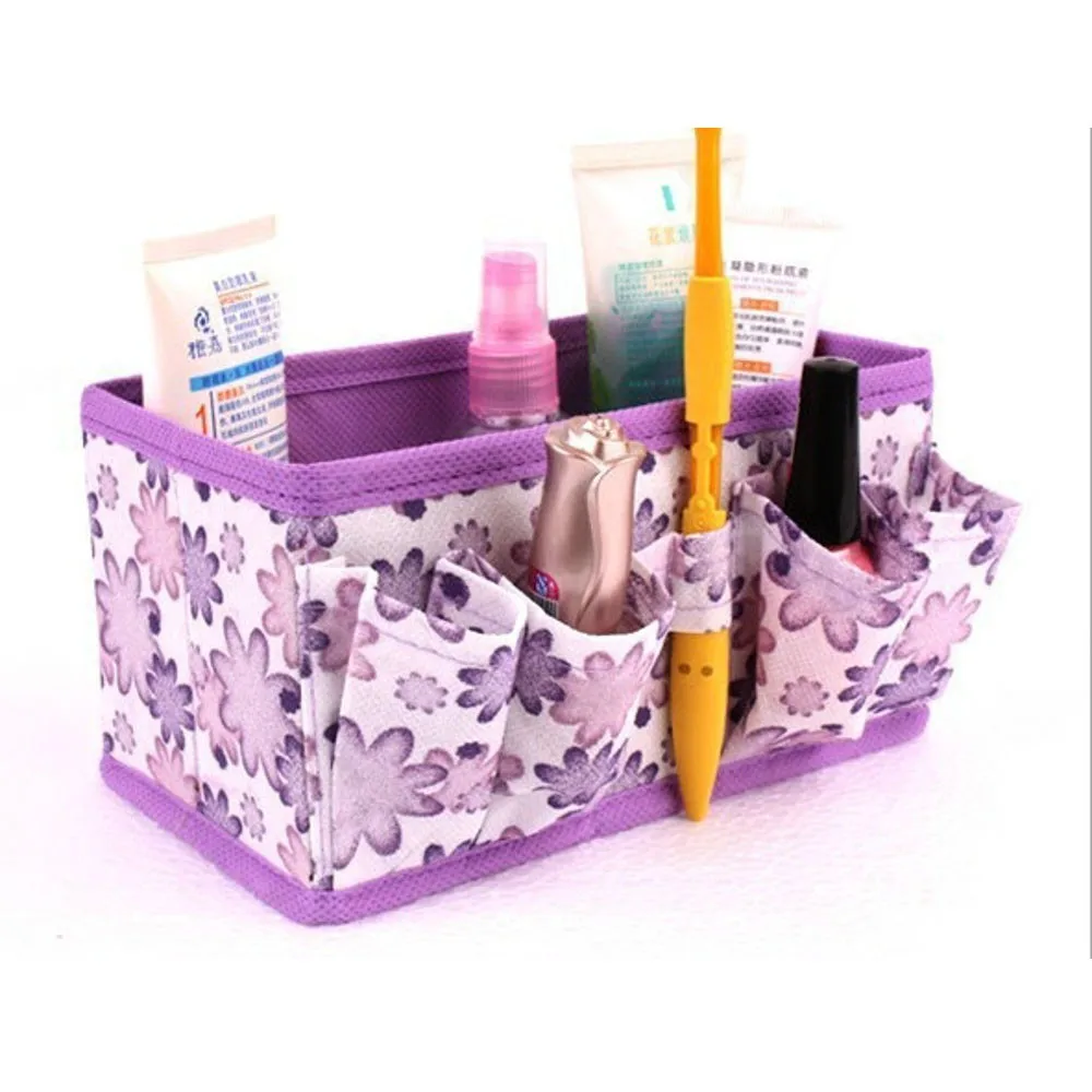 

Cosmetic Non-woven Portable Professional Makeup Cosmetics Cases Toolbox makeup organizer for cosmetics make up organizer