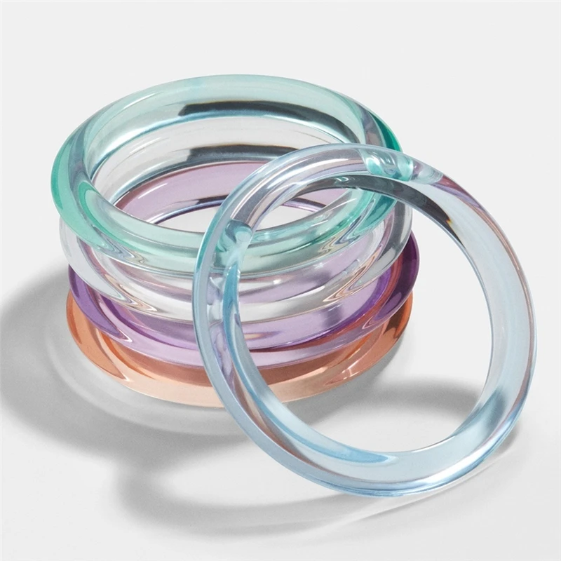 希少 MOUNTAIN RESEARCH ACRYLIC BANGLE Landical 4 Pcs Colorful