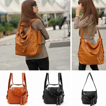 

Women Tassel Shoulder Bag Satchel Handbag Messenger Tote Rucksack