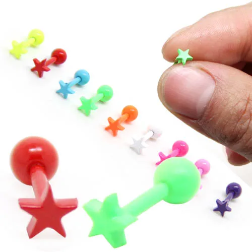 Titanium Paint Neon Color Candy Color Anti Allergic Pros And Cons Of Stud Earring Five Pointed Star Candy Painting Candy Studsearring Set Aliexpress