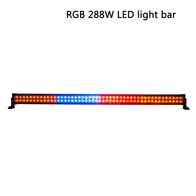  RGB wireless remote LED light bar 288W 50inch off road roof headlight for ATV UTV 4x4 SUV truck tra